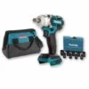 Boulonneuse à Chocs 18V 280Nm 1/2 DTW285 (machine Seule) + Coffret 9 Douilles + Sac MAKITA -Magasin D'Outils Électriques 81248208 1