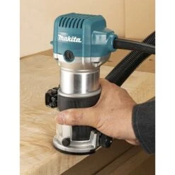 Affleureuse Défonceuse 710W MAKITA 8mm - 4 Embases Différentes + Coffret Makpac - RT0702CX3J -Magasin D'Outils Électriques 81862437 4