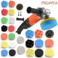 Polisseuse De Voiture Rotative 1200W Disque De Polissage 100mm Et 125mm 600 A 8800RPM 6 Vitesses Avec 29 Accessoires