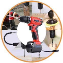 Perceuse Visseuse Sans Fil 18v+ 2 Batteries Lithium + 52 Accessoires - Rouge 9 Perceuse Visseuse Sans Fil 18v+ 2 Batteries Lithium + 52 Accessoires - Rouge -Magasin D'Outils Électriques 84704277 4