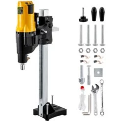 VEVOR Carotteuse Foreuse Diamant 4450 W 230V/50HZ Carotteuse Beton Arme 0-580tr/min Perceuse Industrielle Professionnel Forage Max 255mm, Pour Le Forage Du Beton Arme De La Brique Rouge Et Marbre