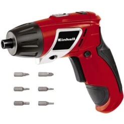 Einhell Visseuse Sans Fil TC-SD 3,6 Li (3,6 V, 1,3 Ah, Couple : 3 Nm, Rotation Droite/gauche, Eclairage LED) Livré Avec 6 Embouts