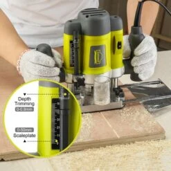 Défonceuse Affleureuse électrique, Dewinner à Bois 710W, Profession Plastifieuse Avec Accessoires DE-60082BMC -Magasin D'Outils Électriques 86501649 4