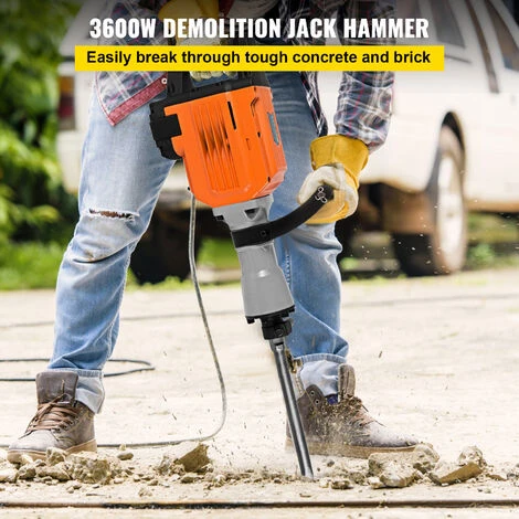 VEVOR Marteau De Demolition 3600W Marteau Piqueur Electrique Resistance De 95mm 5 VEVOR Marteau De Demolition 3600W Marteau Piqueur Electrique Resistance De 95mm – Image 3