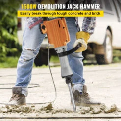 Piqueur Demolition Machine 1500w 50 Joules Acier Marteau Avec 2 Burins Marteau -Magasin D'Outils Électriques 86893665 3