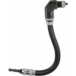 AQIUO Renvoi D'angle Flexible Noir Tige D'extension Pour Tournevis électrique