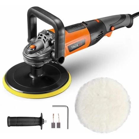 TACKLIFE Polisseuse, 1200W Machine à Polir Les Voitures, 1500-3500RPM, 6 Vitesse Variable, Plaque Remplaçable De 180 Mm, Poignée En D, Convient Au Polissage Des Voitures, Bateaux, Meubles - PPGJ05A 3 TACKLIFE Polisseuse, 1200W Machine à Polir Les Voitures, 1500-3500RPM, 6 Vitesse Variable, Plaque Remplaçable De 180 Mm, Poignée En D, Convient Au Polissage Des Voitures, Bateaux, Meubles - PPGJ05A