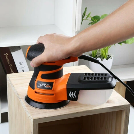 TACKLIFE Ponceuse Excentrique, Ponceuse Rotative Électrique 350W 13000 OPM, 6 Vitesses Variables, Équipé D’Une Boîte à Poussière, 12pcs Disque De Ponçage, Ponceuse Pour Le Ponçage Du Bois PRS01A 7 TACKLIFE Ponceuse Excentrique, Ponceuse Rotative Électrique 350W 13000 OPM, 6 Vitesses Variables, Équipé D’Une Boîte à Poussière, 12pcs Disque De Ponçage, Ponceuse Pour Le Ponçage Du Bois PRS01A – Image 5