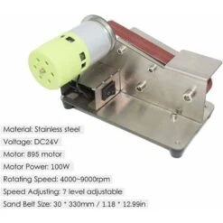 Affûteur De Couteaux à Angle Fixe à 15 Degrés, Polisseuse Réglable à 7 Niveaux, Machine à Polir 100 W Avec -Magasin D'Outils Électriques 90599292 4