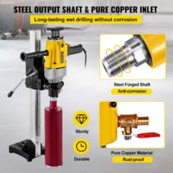 VEVOR Carotteuse A Diamant Diametre 160 Mm, Perceuse Au Diamant 1980 W A Eau, Carotteuse A Beton, Appareil De Forage Diamant Guidage Et Base En Aluminium, Foreuse Au Diamant Usage Double 11 VEVOR Carotteuse A Diamant Diametre 160 Mm, Perceuse Au Diamant 1980 W A Eau, Carotteuse A Beton, Appareil De Forage Diamant Guidage Et Base En Aluminium, Foreuse Au Diamant Usage Double -Magasin D'Outils Électriques 92384808 5