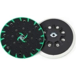 Plateau Ponceuse 150 Mm Avec Aspiration De Poussière - Filetage De Raccordement M8 - Remplacement Du Festool Plateau Ponceuse, Compatible Avec Le Ponceuse Excentrique 150mm Bosch Makita Etc.