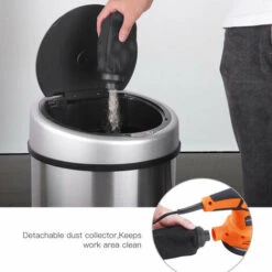 TACKLIFE Ponceuse Excentrique 280W, 6 Vitesses (6,000-13,000rpm), 10 125mm Disques Abrasifs (80 Grains) Et 3 Accessoires De Polissage (tissu Microfibre, éponge Et Laine) Inclus, Collecte De La Poussi -Magasin D'Outils Électriques 95135664 4