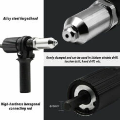 Pistolet A Rivets Electrique Adaptateur De Pistolet A Rivets A Tirer Pour Perceuse Electrique Machine A Riveter A Rivets Et Tete De Pistolet A Clous 9 Pistolet A Rivets Electrique Adaptateur De Pistolet A Rivets A Tirer Pour Perceuse Electrique Machine A Riveter A Rivets Et Tete De Pistolet A Clous -Magasin D'Outils Électriques 95477055 3