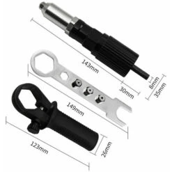 Pistolet A Rivets Electrique Adaptateur De Pistolet A Rivets A Tirer Pour Perceuse Electrique Machine A Riveter A Rivets Et Tete De Pistolet A Clous 11 Pistolet A Rivets Electrique Adaptateur De Pistolet A Rivets A Tirer Pour Perceuse Electrique Machine A Riveter A Rivets Et Tete De Pistolet A Clous -Magasin D'Outils Électriques 95477055 5