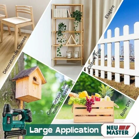 Agrafeuse électrique Sans Fil , NEU MASTER Cloueuse , NTC0023 Pistolet à Clous/Agrafeuse, Inclure Batterie Li-ion 2.0Ah Et Chargeur 6 Agrafeuse électrique Sans Fil , NEU MASTER Cloueuse , NTC0023 Pistolet à Clous/Agrafeuse, Inclure Batterie Li-ion 2.0Ah Et Chargeur – Image 4