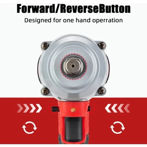 TEENO Clé à Chocs 20V Brushless Lithium-Ion Batteries 4.0Ah, 4 Douilles à Chocs, 600N.m (deux Batteries) 5 TEENO Clé à Chocs 20V Brushless Lithium-Ion Batteries 4.0Ah, 4 Douilles à Chocs, 600N.m (deux Batteries) – Image 3