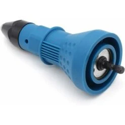 Riveteuse électroportative　Pistolet à Rivets Sans Fil Kit D'outil De Perceuse électrique à Rivets Riveteuse Adaptateur Insert Écrou Outil De Puissance à Main Accessoires Noir (Bleu) -Magasin D'Outils Électriques 96339808 4