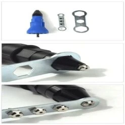 Adaptateur D'écrou D'insertion Pop Adaptateur De Perceuse Pistolet à Rivets électrique Outil De Rivetage Sans Fil -Magasin D'Outils Électriques 97749128 4