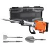 VEVOR Marteau De Demolition 2200 W Marteau-Piqueur 66 J 1350 BPM Marteau Perforateur Avec 4 Burins Remplacables Poignee Rotative 360° Anti-Vibration Brise-Beton Pour Burinage Construction Plomberie -Magasin D'Outils Électriques 98403977 1