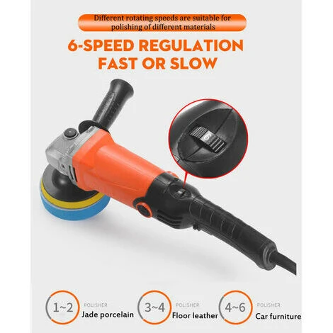 Ponceuse Orbitale Tampon De Polisseuse Automatique Rotative électrique Ple De Machine De Polissage 7 Ponceuse Orbitale Tampon De Polisseuse Automatique Rotative électrique Ple De Machine De Polissage – Image 5