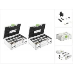 Festool KV-SYS D8 DOMINO Système D'assemblage Pour Fraiseuse DF 500, 2 Pcs. (2x 576797)